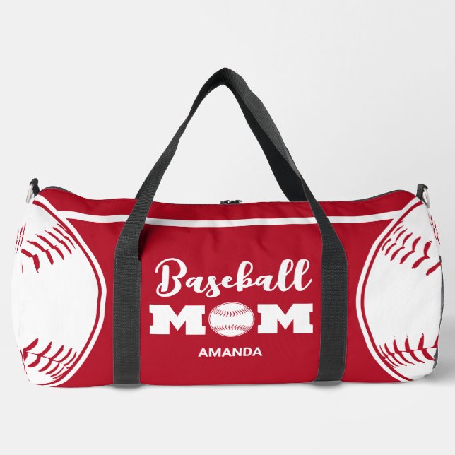 Bolso De Deporte Grande Día personalizado de la madre de beisbol (Anverso)