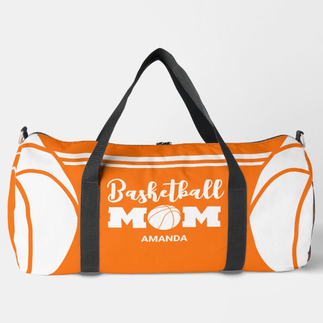 Bolso De Deporte Grande Día personalizado de la madre y el básquetbol (Anverso)