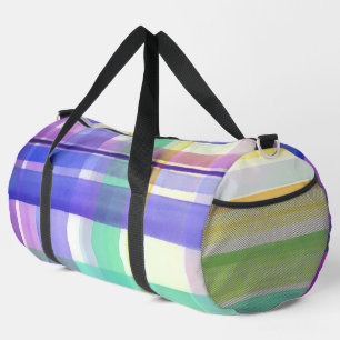 Bolso De Deporte Grande Dibujo a Cuadros