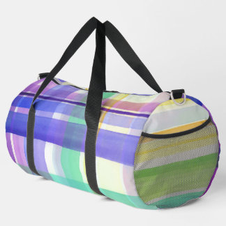 Bolso De Deporte Grande Dibujo a Cuadros