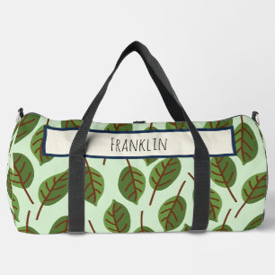 Bolso De Deporte Grande Dibujo de naturaleza I Nombre personalizado