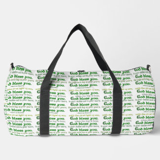 Bolso De Deporte Grande Dios te bendiga Bendición irlandesa