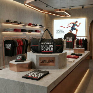 Bolso De Deporte Grande Disciplina Construye Poder Gimnasio Motivacional B