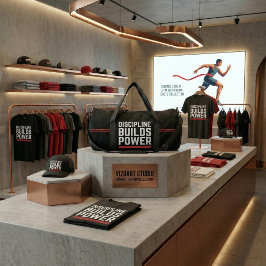 Bolso De Deporte Grande Discipline Builds Power Gym Motivational Duffel Ba