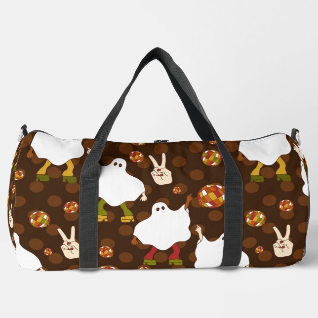 Bolso De Deporte Grande disco halloween fantasma africano (Anverso)