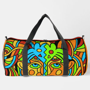 Bolso De Deporte Grande Diseño abstracto colorido - grande