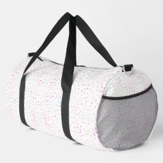 Bolso De Deporte Grande Diseño blanco de puntos de brillo iridiscente eleg