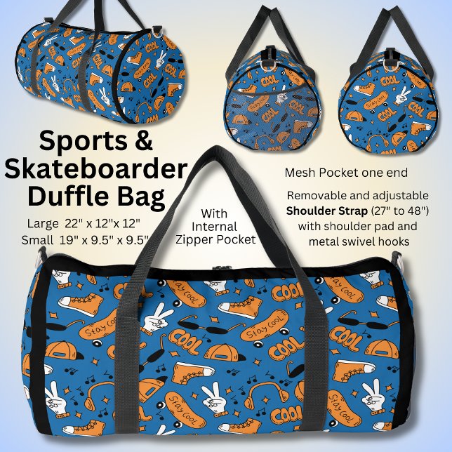 Bolso De Deporte Grande Diseño de elementos deportivos, blanco Naranja en  (Subido por el creador)