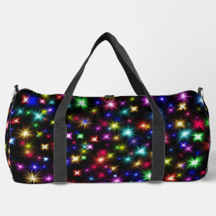 Bolso De Deporte Grande Diseño de Fuegos Artificiales de Estrellas Colorid