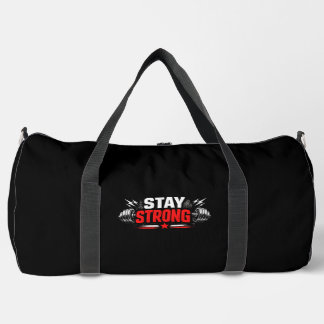 Bolso De Deporte Grande Diseño de motivación de fitness Stay Strong para g