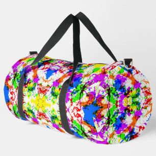 Bolso De Deporte Grande Diseño de pintura de salpicaduras colorido lindo
