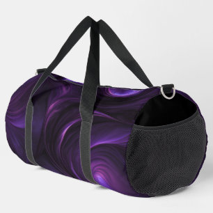 Bolso De Deporte Grande Diseño de Swirl Oscuro Púrpura