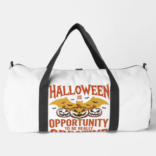 Bolso De Deporte Grande Diseño de vector vintage de murciélago de calabaza