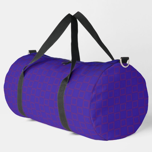 Bolso De Deporte Grande Diseño moderno Print Cut Sew Bag Blue Purple (Esquina izquierda)
