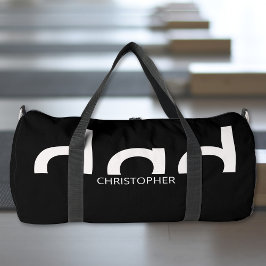 Bolso De Deporte Grande Diseño moderno y sencillo de papá con nombre