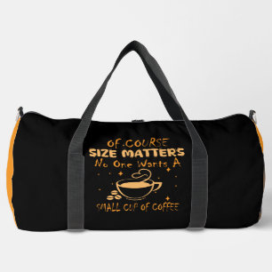 Bolso De Deporte Grande Diseño Motivacional para Amantes del Café con Humo