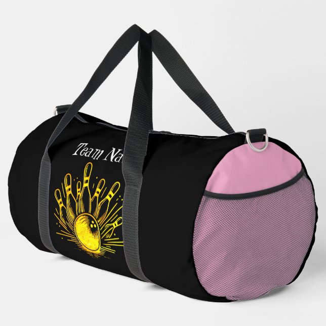 Bolso De Deporte Grande Diseño personalizado del equipo Golden Bowling (Esquina derecha)