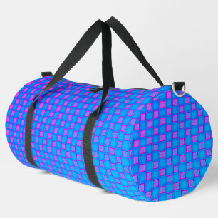 Bolso De Deporte Grande Diseño púrpura azul claro de corte de impresión