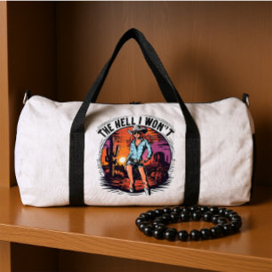 Bolso De Deporte Grande Diva del Desierto: Encanto de Vaquera