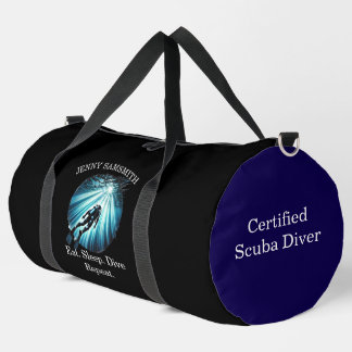Bolso De Deporte Grande Dive Deep, Live Bold: ¡Diversión Scuba!