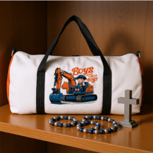 Bolso De Deporte Grande Diversión encima de la topadora