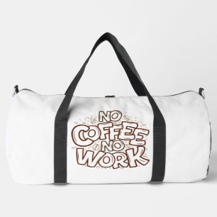 Bolso De Deporte Grande Doodle Sin Café Sin Trabajo