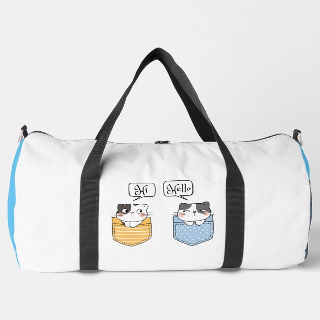Bolso De Deporte Grande dos gatos (Anverso)