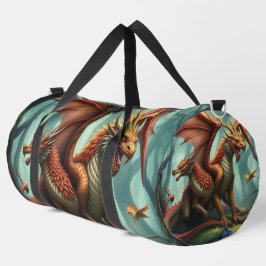 Bolso De Deporte Grande 🔥 Drachenwelt – Das Reich der Lüfte und Flammen