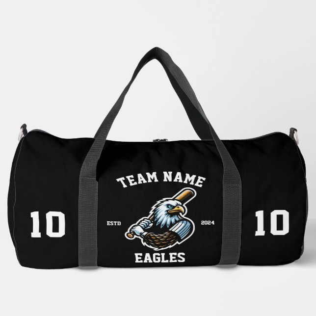 Bolso De Deporte Grande Eagles "Personalizable" Béisbol (Anverso)
