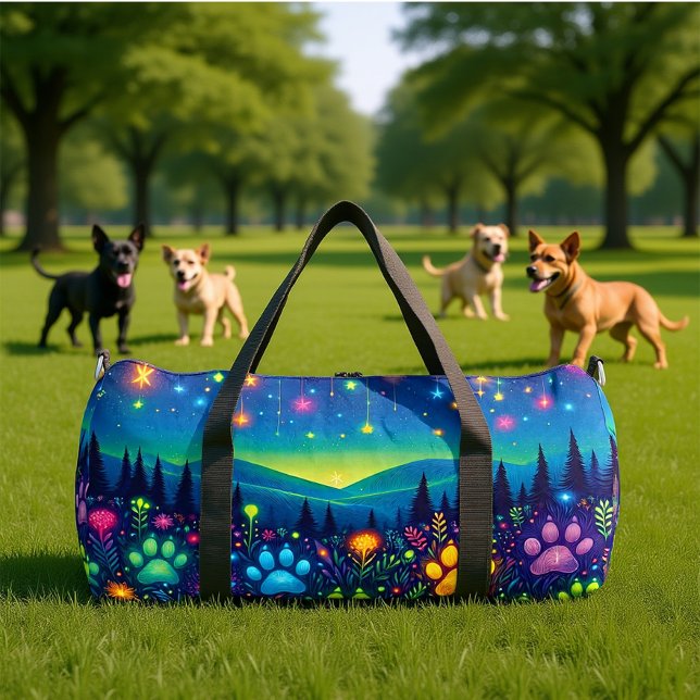 Bolso De Deporte Grande Earthy Floral Paw Print Travel  (Subido por el creador)