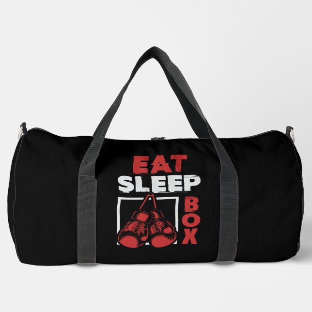 Bolso De Deporte Grande Eat Sleep Box (Anverso)