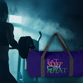 Bolso De Deporte Grande Eat. Sleep. Gym. Repeat. Gym Gear