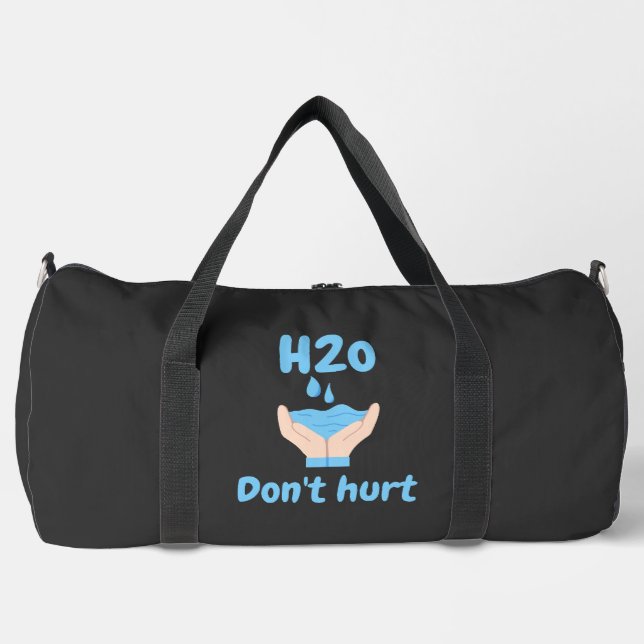 Bolso De Deporte Grande el agua no duele (Anverso)