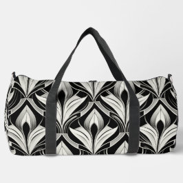 Bolso De Deporte Grande El blanco y negro decorativo