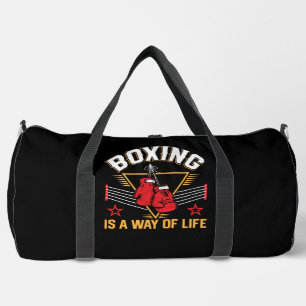 Bolso De Deporte Grande El Boxeo Es Un Estilo De Vida