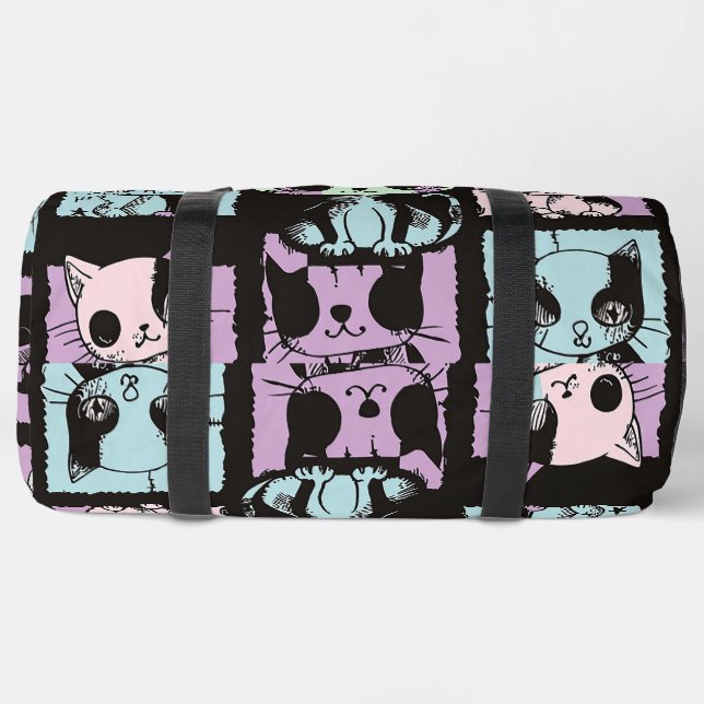 Bolso De Deporte Grande El Gótico Kawaii Pastel Patchwork Gótico Creepy (Abajo)