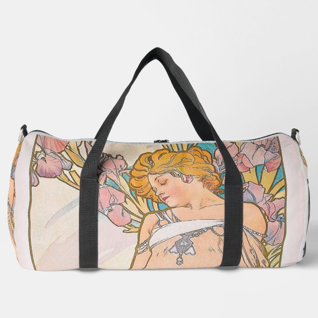 Bolso De Deporte Grande El Iris (1897) de Alphonse Mucha (Anverso)