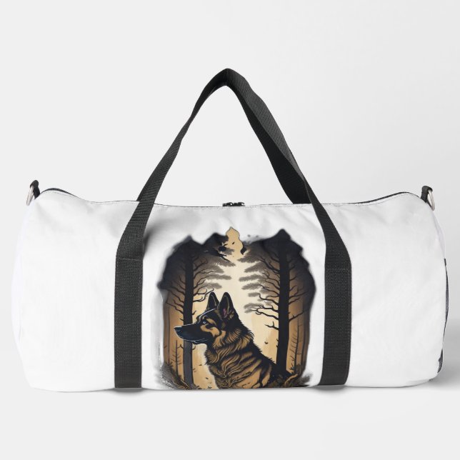 Bolso De Deporte Grande El Pastor Alemán 006  (Anverso)