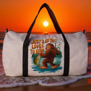 Bolso De Deporte Grande El pez del día de Bigfoot