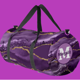 Bolso De Deporte Grande Elegante Bolso Grande de Purpurina de Oro de Ágata