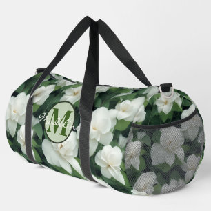Bolso De Deporte Grande Elegante clásico verde botánico floral