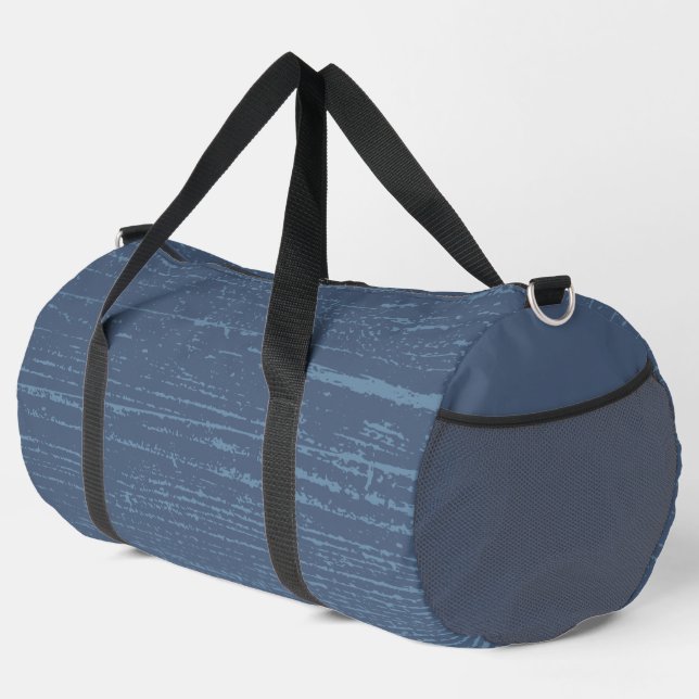 Bolso De Deporte Grande Elegante grano de madera azul (Esquina derecha)