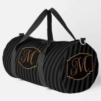 Bolso De Deporte Grande Elegante Monograma de Rayas Sofisticadas