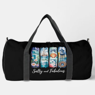 Bolso De Deporte Grande Elementos de Vida Náuticos Fabulosos Salados del O