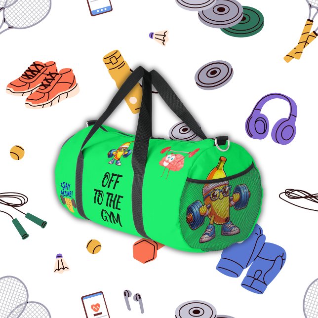 Bolso De Deporte Grande En la sala de fitness monogramada | (Subido por el creador)