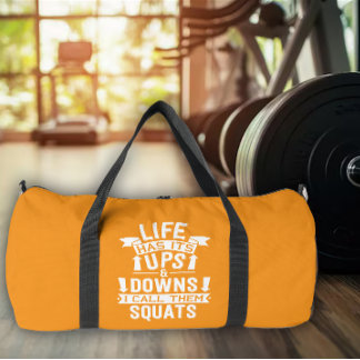 Bolso De Deporte Grande Equipo de gimnasio de altibajos de la vida