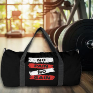 Bolso De Deporte Grande Equipo de Gimnasio Sin Dolor No Hay Ganancia