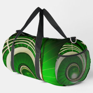 Bolso De Deporte Grande Escalera circular verde