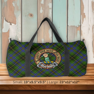 Bolso De Deporte Grande Escudo de Clan MacInnes sobre Tartán