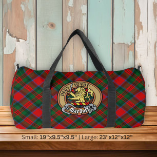 Bolso De Deporte Grande Escudo del Clan MacDuff sobre Tartán